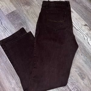 Brown Straight Leg Jeans